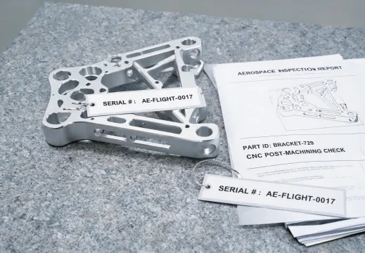 Flight hardware bracket inspection