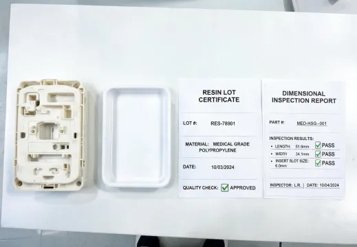 Medical diagnostic molded housing